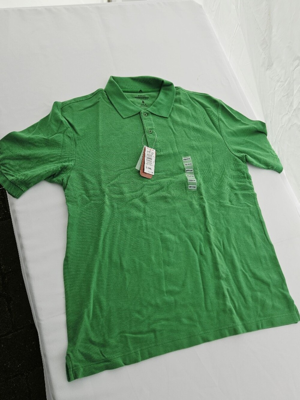 Great Northwest Clothing Company Bright Green Polo Shirt